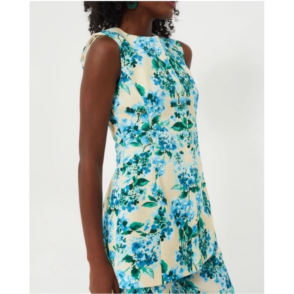 TUCKERNUCK Water's Edge Hydrangea Rhoda Tunic Top Size 10 - Picture 3 of 11